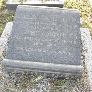 PHILLIPS Margaret Anne -1958 :: PHILLIPS Aubrey Arthur -1980