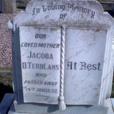 TERBLANS Jacoba D. -1932