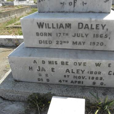 DALEY William 1865-1920 &amp; Sarah Jane COCHRAN 1869-1950