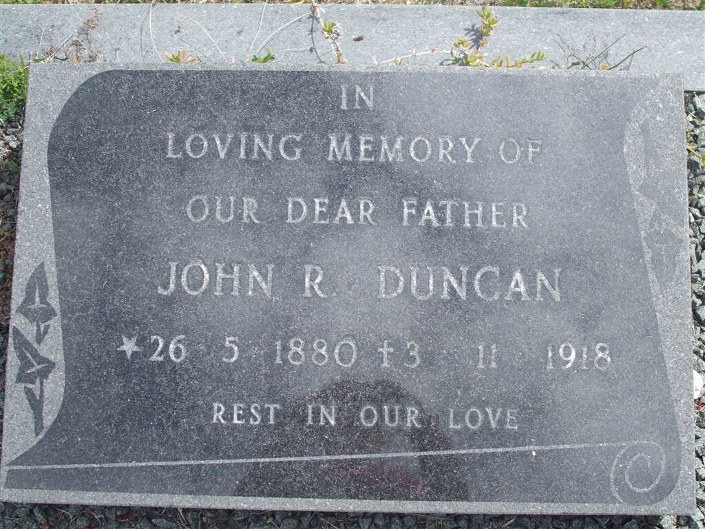 DUNCAN John R. 1880-1918