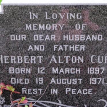 CUFF Herbert Alton 1897-1971