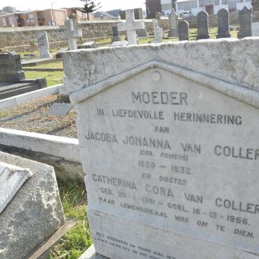 COLLER Jacoba Johanna, van nee FOUCHÉ 1850-1932 ::  VAN COLLER Catherina Cora 1891-1956