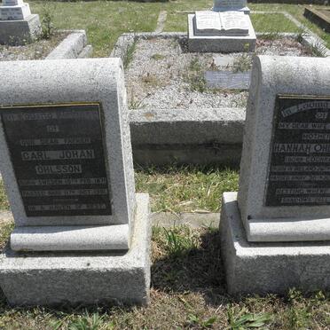 OHLSSON Carl Johan 1871-1951 &amp; Hannah COCHRANE 1876-1946