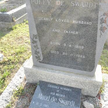 SWARDT Poley, de 1899-1966 &amp; Maud 1905-1992
