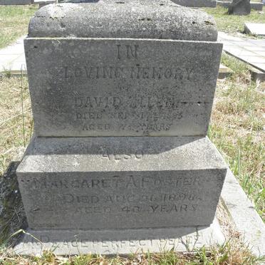 ALLEN David -1895 :: FOSTER Margaret A. -1898