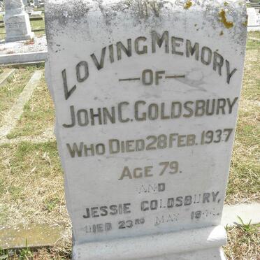 GOLDSBURY John C. -1937 &amp; Jessie -1944