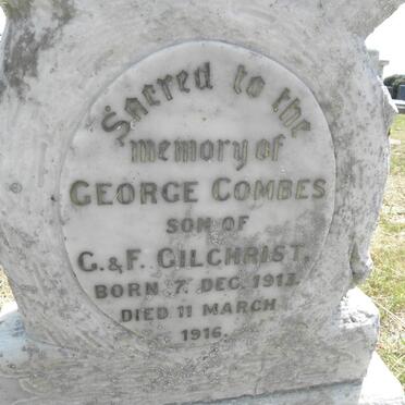 GILCHRIST George Coombe 1913-1916