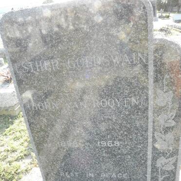 GOLDSWAIN Esther nee VAN ROOYEN 1898-1968