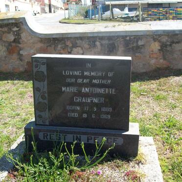 GRAUPNER Friedrich Maximillian 1874-1949 &amp; Marie Antoinette 1889-1969