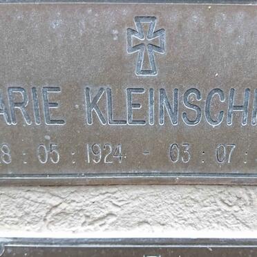 KLEINSCHMIDT Marie 1924-2002