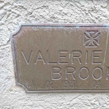 BROOKS Valerie Joan 1931-2009