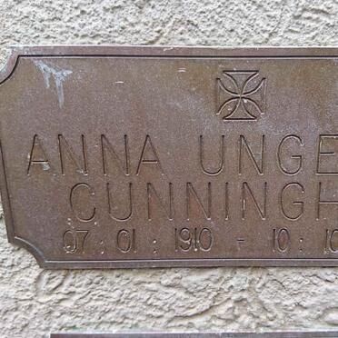 CUNNINGHAM Anna Ungerer 1910-2011