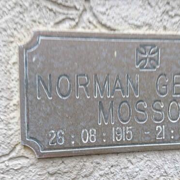 MOSSOP Norman George 1915-2003