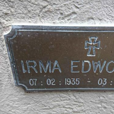 EDWORTHY Irma 1935-2001