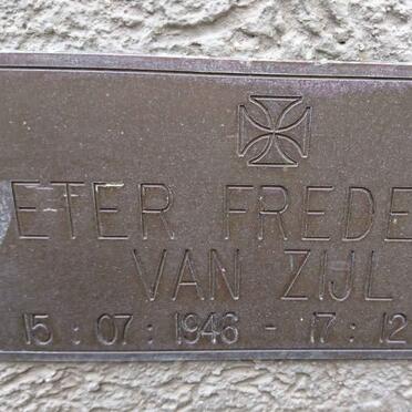 ZIJL Pieter Frederick, van 1946-2011