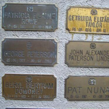 DOMONEY :: LINDSAY :: NUNAN :: PETERSON :: ROWE :: TAYLOR