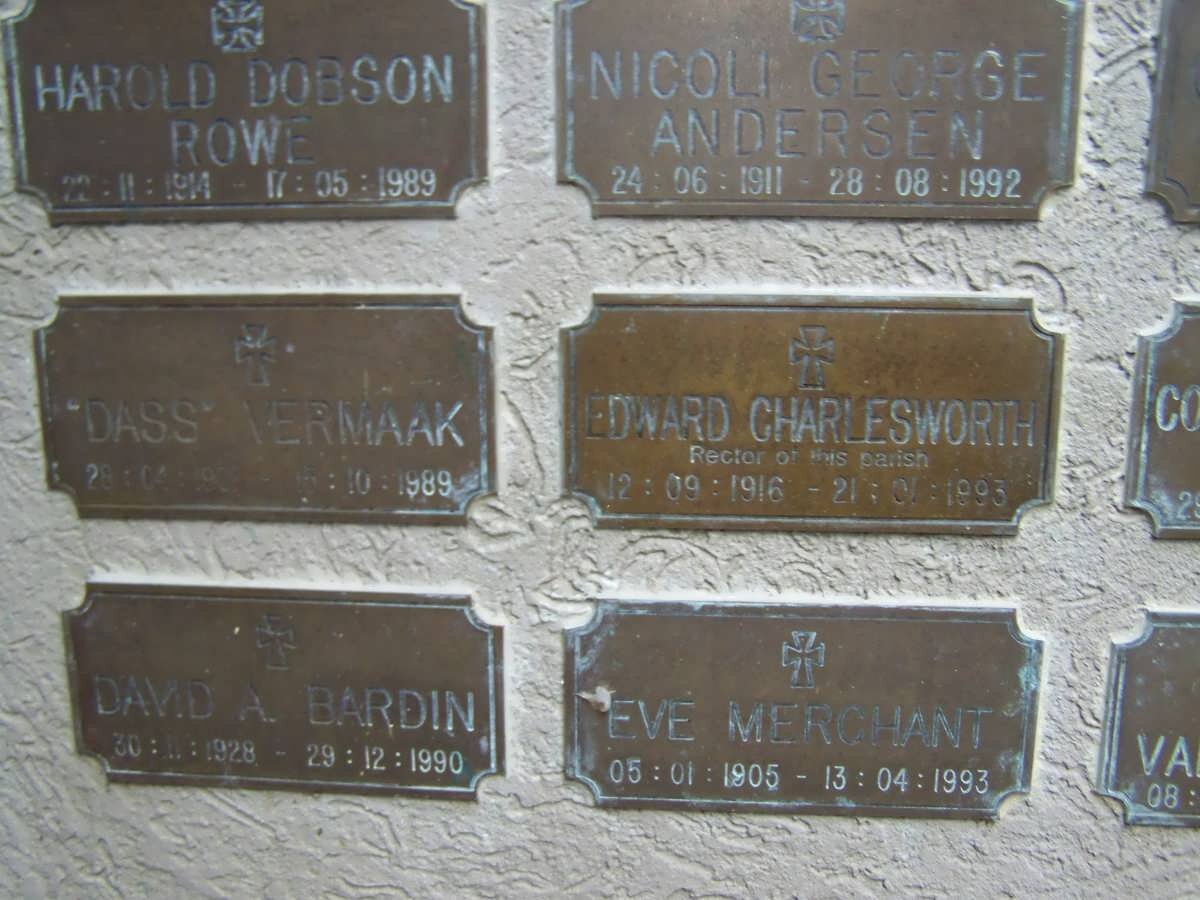 ANDERSEN :: BARDIN :: CHARLESWORTH :: MERCHANT :: ROWE :: VERMAK