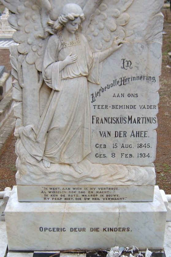 AHEE Franciskus Martinus, van der 1845-1934