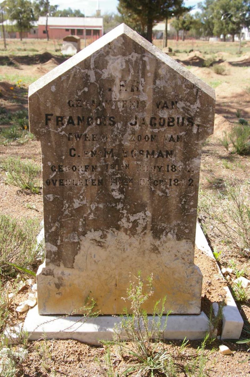 BOSMAN Francois Jacobus 1892-1892