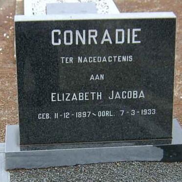CONRADIE Elizabeth Jacoba 1897-1933