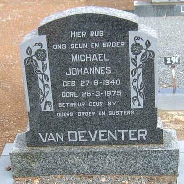 DEVENTER Michael Johannes, van 1940-1975