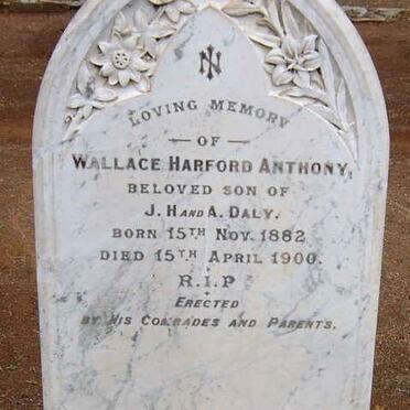 DALY Wallace Harford Anthony 1882-1900