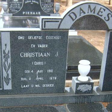 DAMES  Christiaan J. 1910-1978