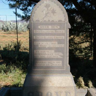 GROVÉ David Karel 1889-1913