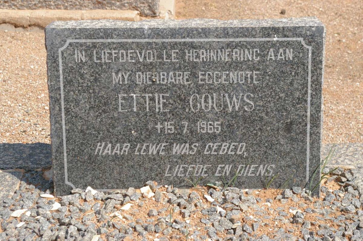 GOUWS Ettie -1965