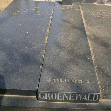 GROENEWALD Johannes 1892-1976 &amp; Catherina DU PREEZ 1895-1979