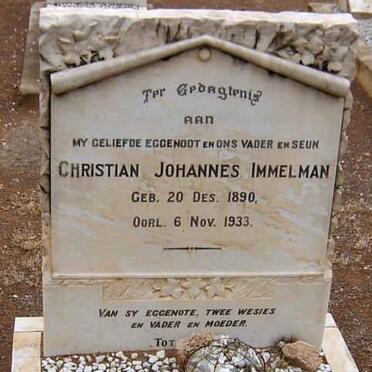 IMMELMAN Christian Johannes 1890-1933