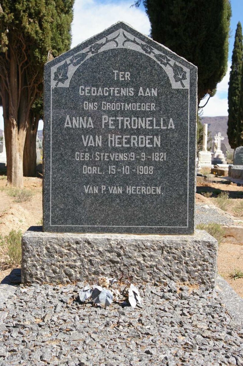 HEERDEN Anna Petronella, van nee STEVENS 1821-1908