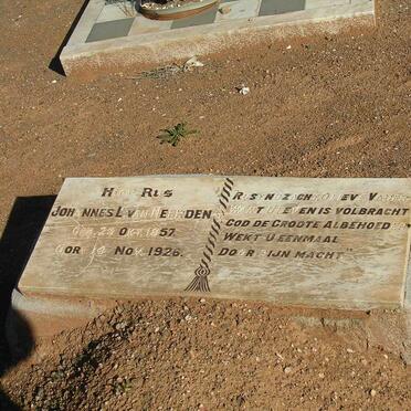 HEERDEN Johannes L., van 1857-1926