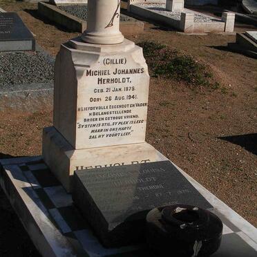HERHOLDT Michiel Johannes 1879-1941 &amp; Jacomina Louisa THERON 1886-1970