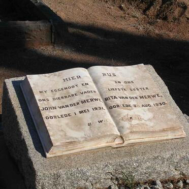 MERWE John, van der  -1931 :: VAN DER MERWE Rita -1930