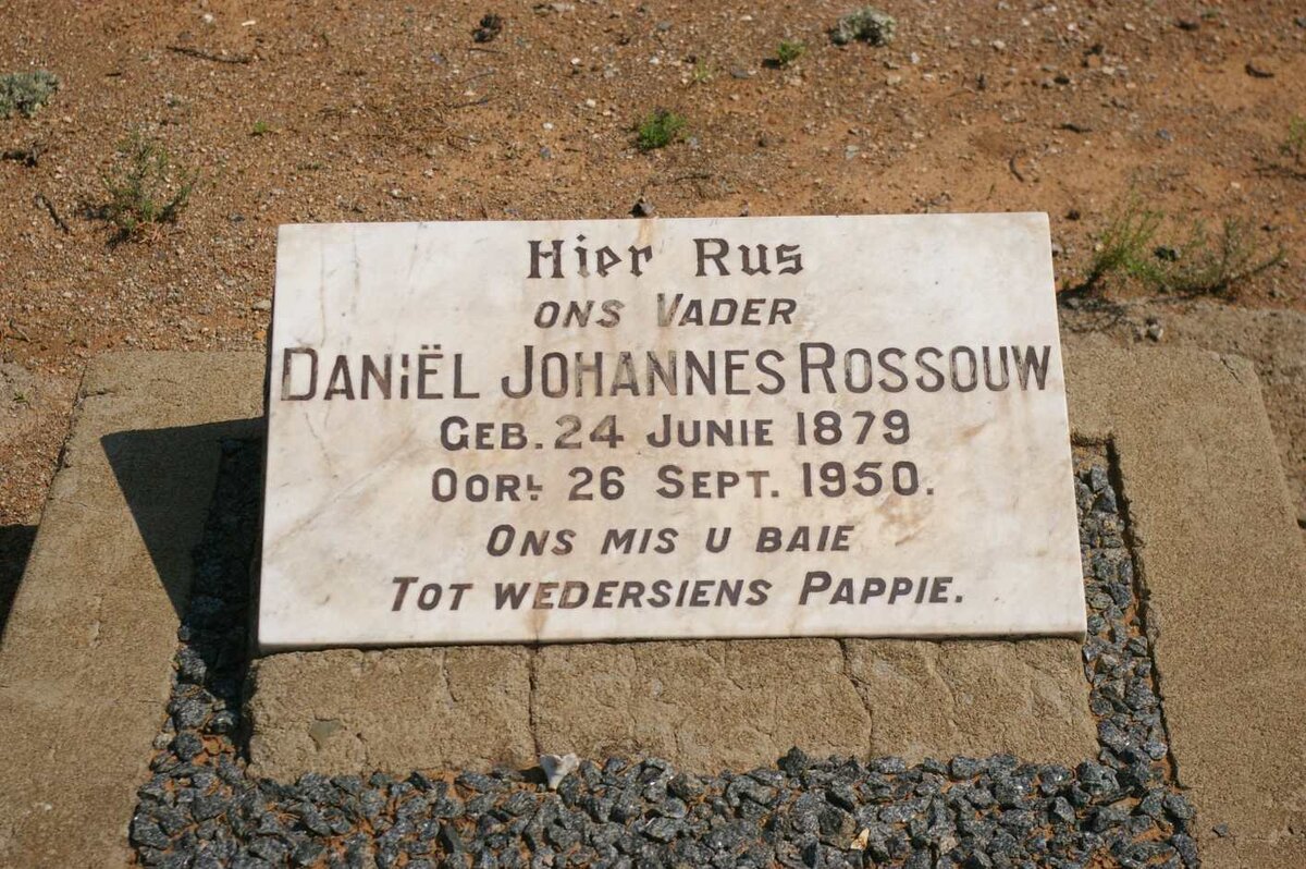 ROSSOUW Daniel Johannes 1879-1950