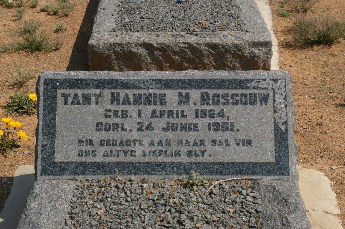 ROSSOUW Hannie M. 1864-1951