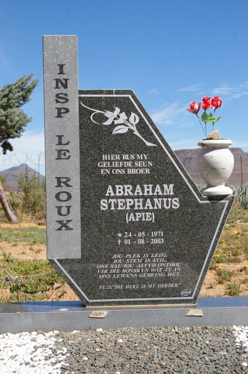 ROUX Abraham Stephanus, le 1971-2003