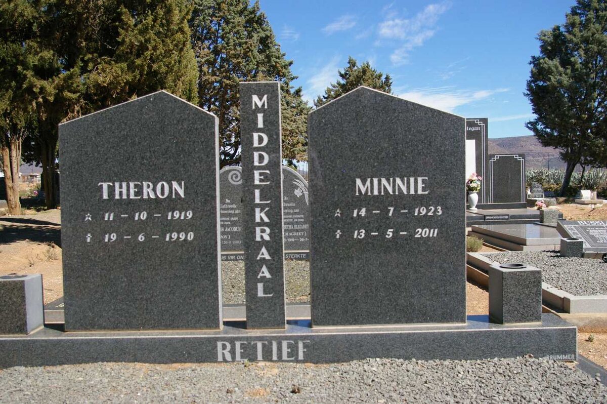 RETIEF Theron 1919-1990 &amp; Minnie 1923-2011