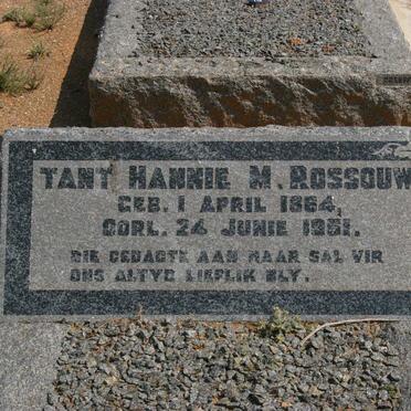 ROSSOUW Hannie M. 1864-1951