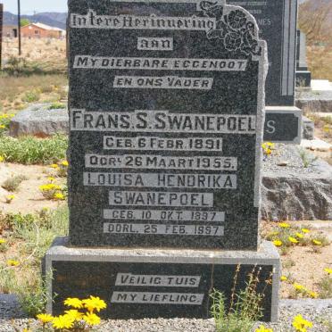 SWANEPOEL Frans S. 1891-1955 &amp; Louisa Hendrika 1897-1997