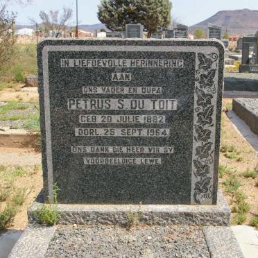 TOIT Petrus S., du 1882-1964