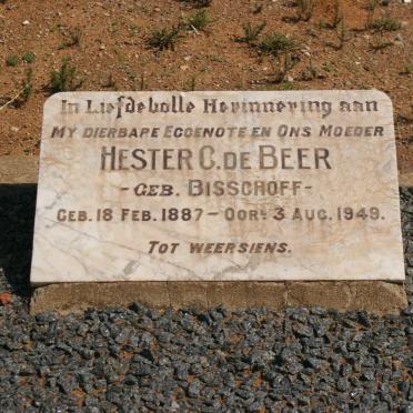 BEER Hester C., de nee BISSCHOFF 1887-1949