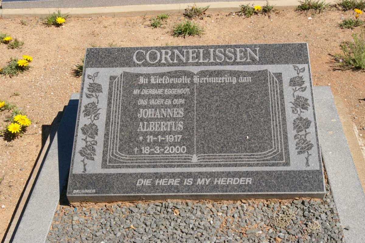 CORNELISSEN Johannes Albertus 1917-2000