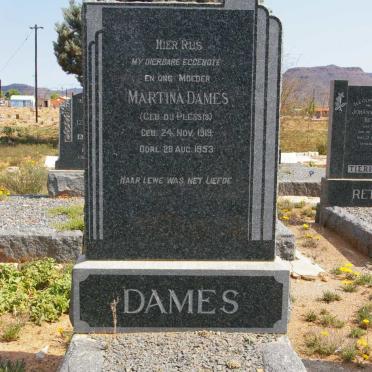 DAMES Martina nee DU PLESSIS 1919-1953