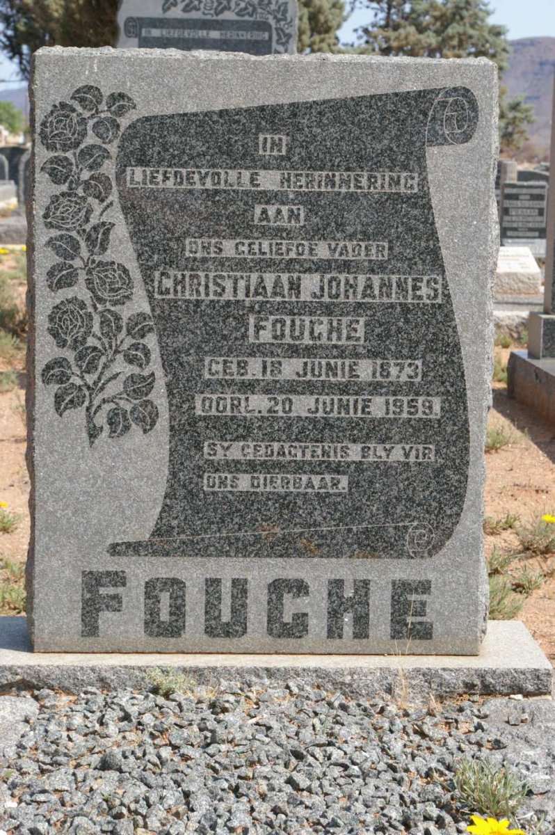 FOUCHE Christiaan Johannes 1873-1959