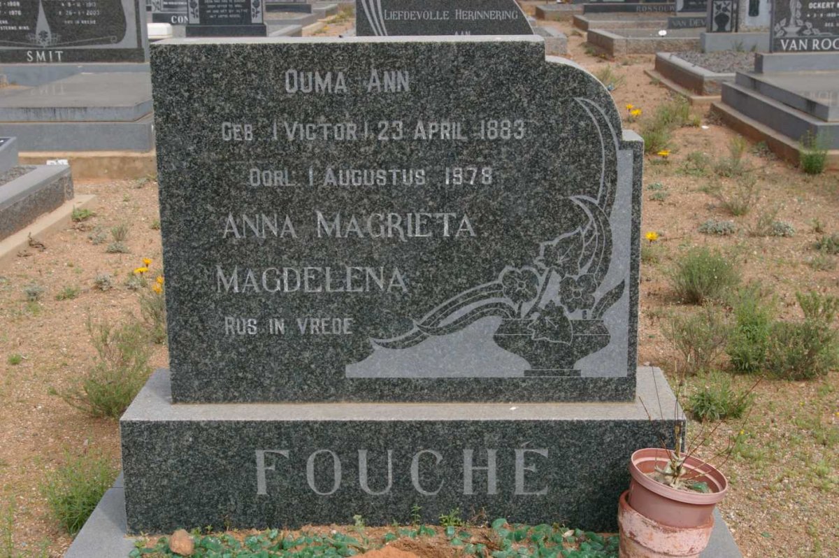 FOUCHE Anna Magrieta Magdelena 1883-1978