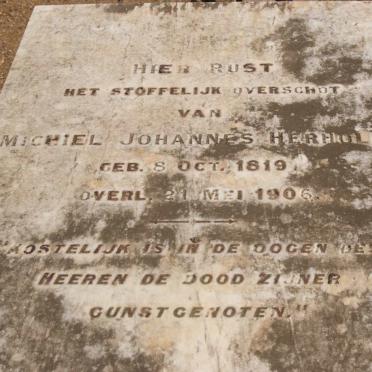 HERHOLDT Michiel Johannes 1819-1906