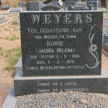 WEYERS Jacoba Helena nee VICTOR 1886-1976