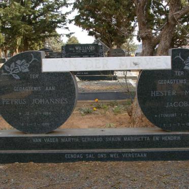 MERWE Petrus Johannes, van der 1964-1986 &amp; Hester Maria Jacoba TOMSOM 1957-1986